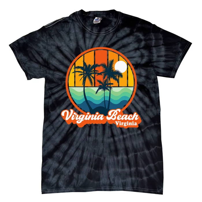 Vintage Virginia Beach Virginia Summer 90s Beach Souvenirs Tie-Dye T-Shirt