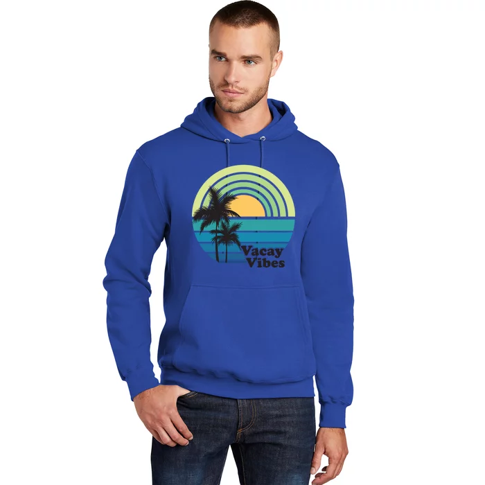 Vacay Vibes Beach Family Vacation Summer Graphic Gift Hoodie