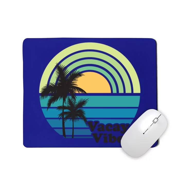 Vacay Vibes Beach Family Vacation Summer Graphic Gift Mousepad