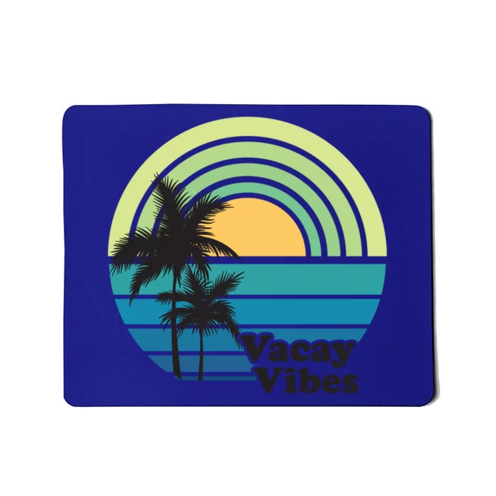 Vacay Vibes Beach Family Vacation Summer Graphic Gift Mousepad