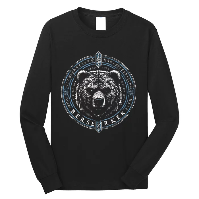 Viking Viking Berserker Bear Long Sleeve Shirt