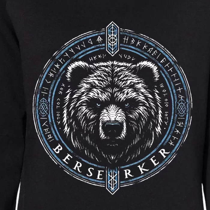 Viking Viking Berserker Bear Womens California Wash Sweatshirt