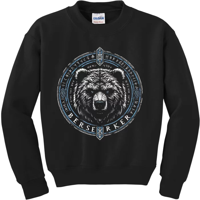 Viking Viking Berserker Bear Kids Sweatshirt