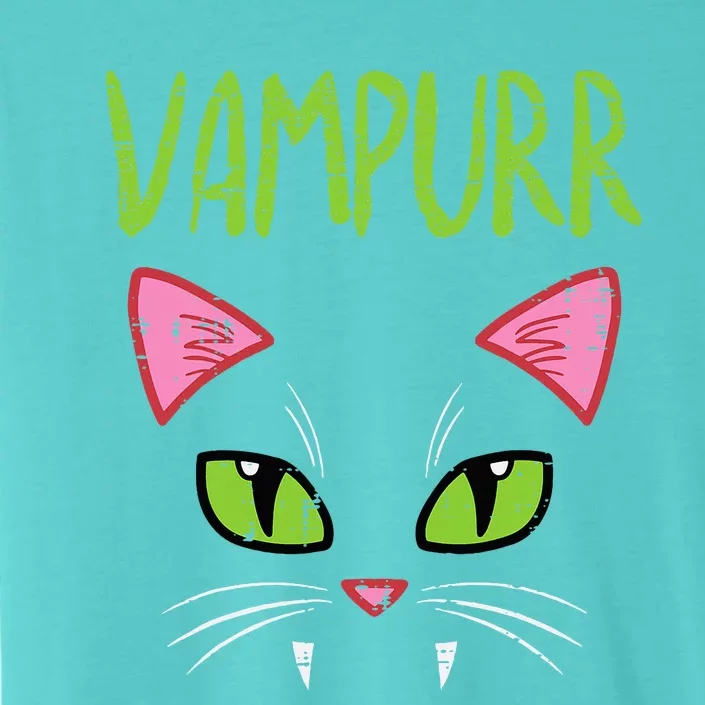 Vampurr Vampire Cat Funny Halloween Costume ChromaSoft Performance T-Shirt