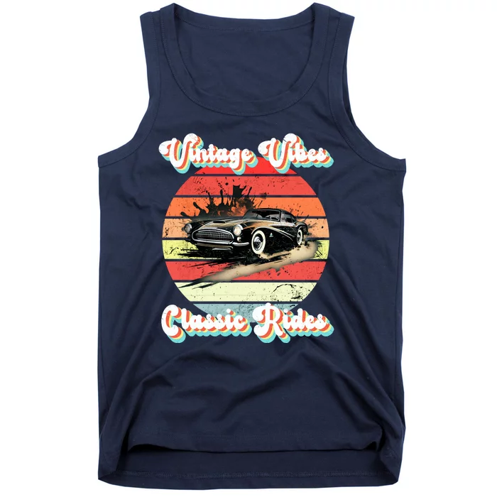 Vintage Vibes Classic Rides Retro Tank Top