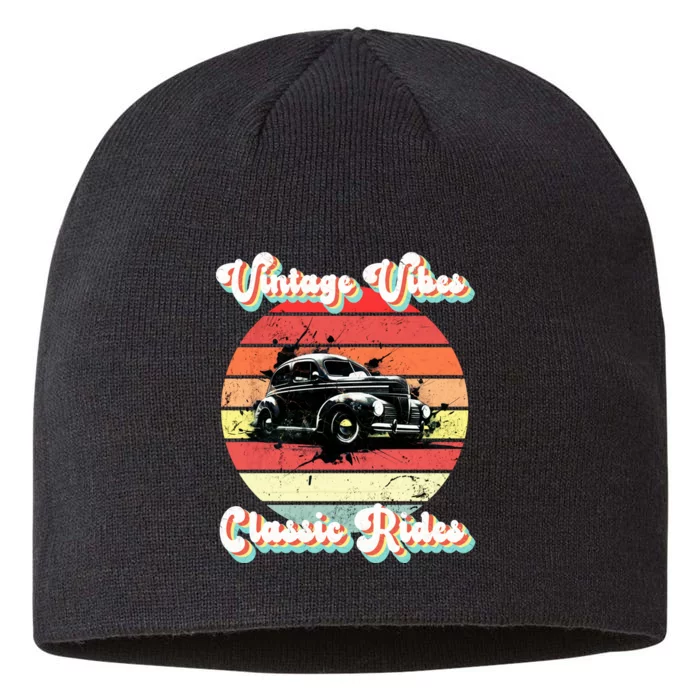 Vintage Vibes Classic Rides Retro 8 1/2in Sustainable Knit Beanie