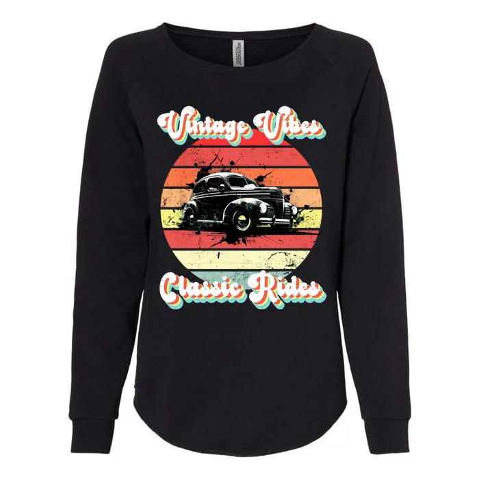 Vintage Vibes Classic Rides Retro Womens California Wash Sweatshirt