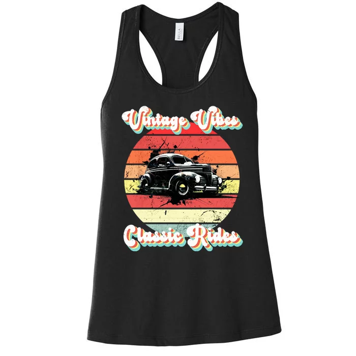 Vintage Vibes Classic Rides Retro Women's Racerback Tank