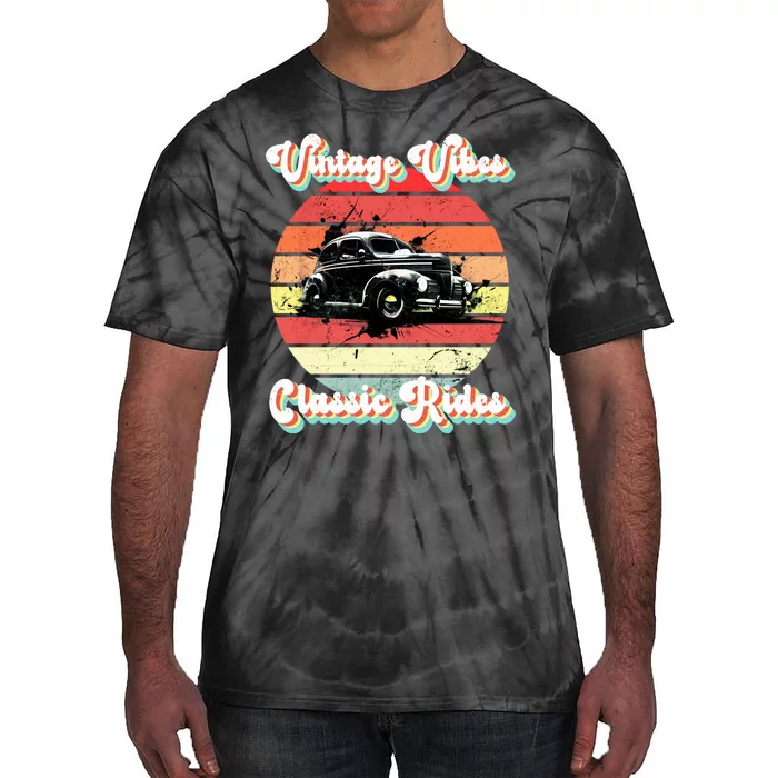 Vintage Vibes Classic Rides Retro Tie-Dye T-Shirt