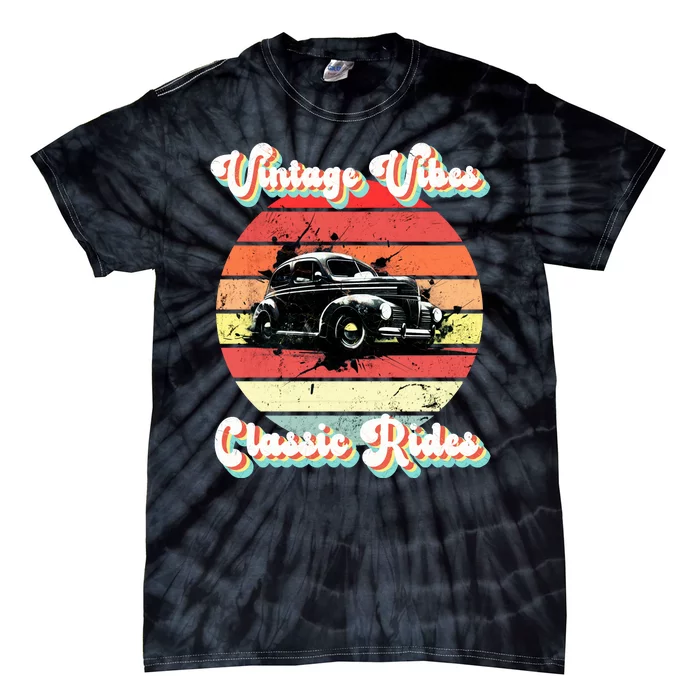 Vintage Vibes Classic Rides Retro Tie-Dye T-Shirt