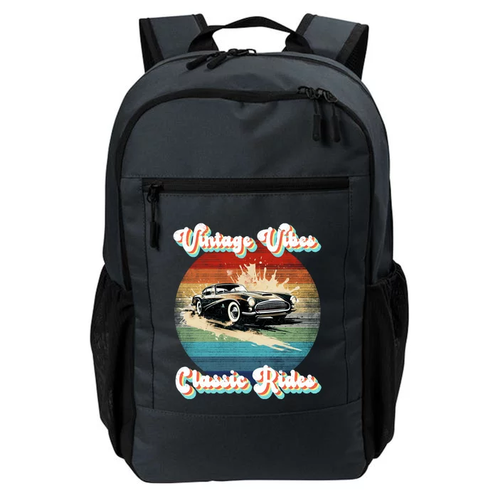 Vintage Vibes Classic Rides Retro Daily Commute Backpack