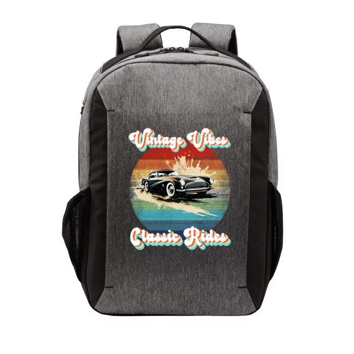 Vintage Vibes Classic Rides Retro Vector Backpack