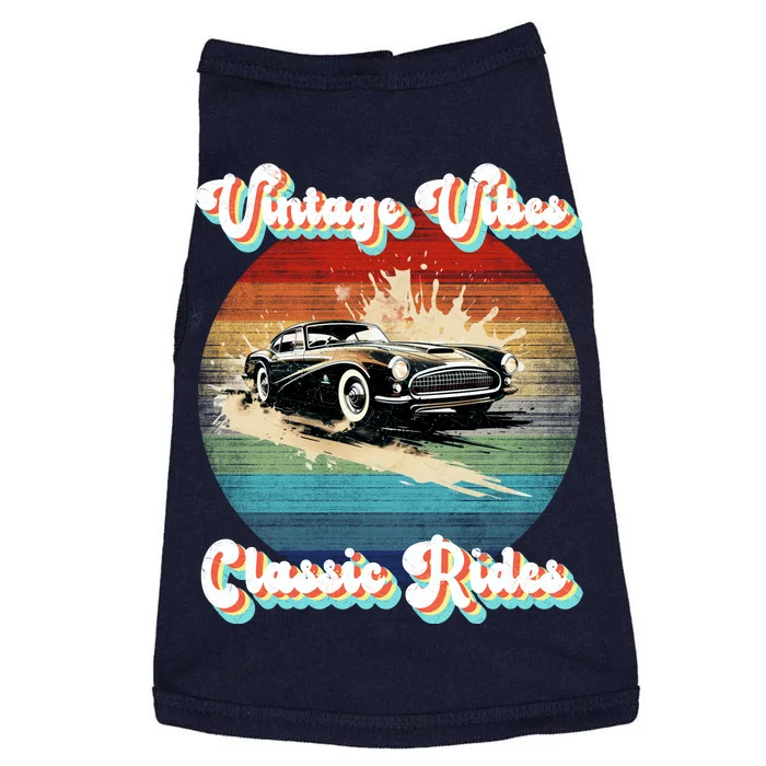 Vintage Vibes Classic Rides Retro Doggie Tank