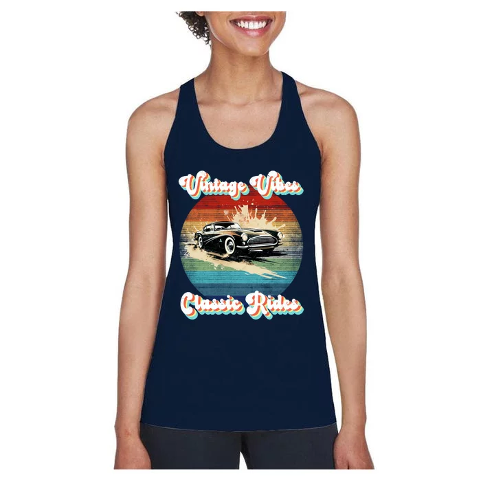 Vintage Vibes Classic Rides Retro Women's Racerback Tank