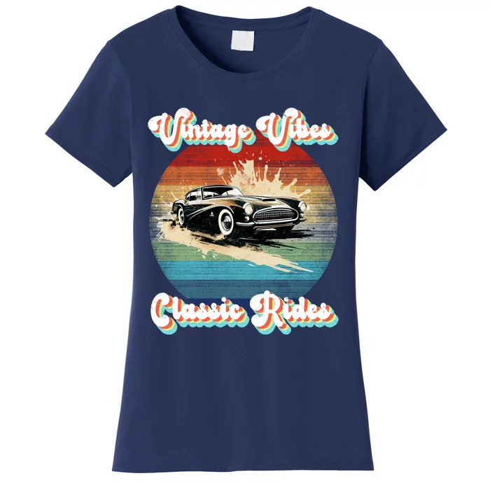 Vintage Vibes Classic Rides Retro Women's T-Shirt