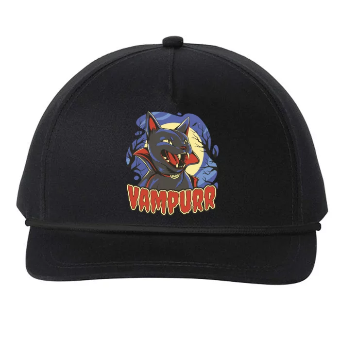 Vampurr Vampire Cat Snapback Five-Panel Rope Hat