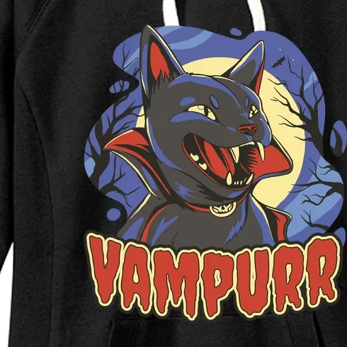 Vampurr Vampire Cat Women's Fleece Hoodie