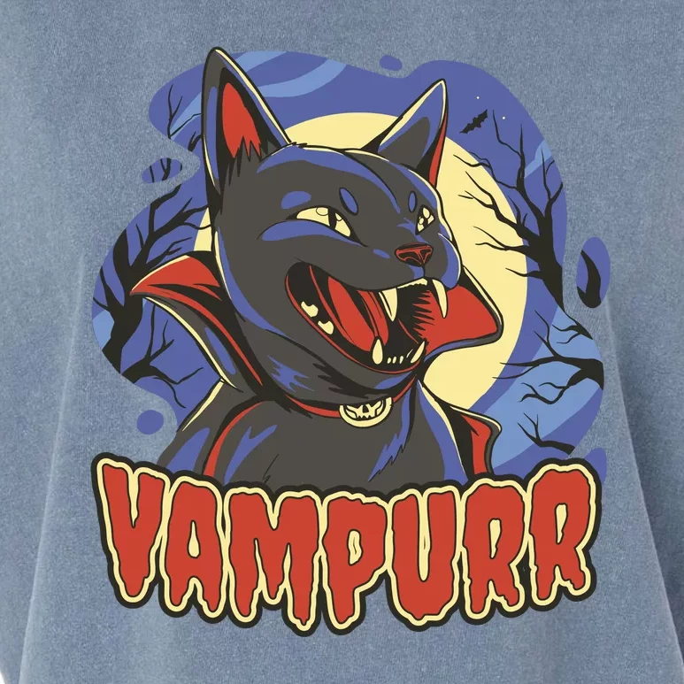 Vampurr Vampire Cat Garment-Dyed Women's Muscle Tee