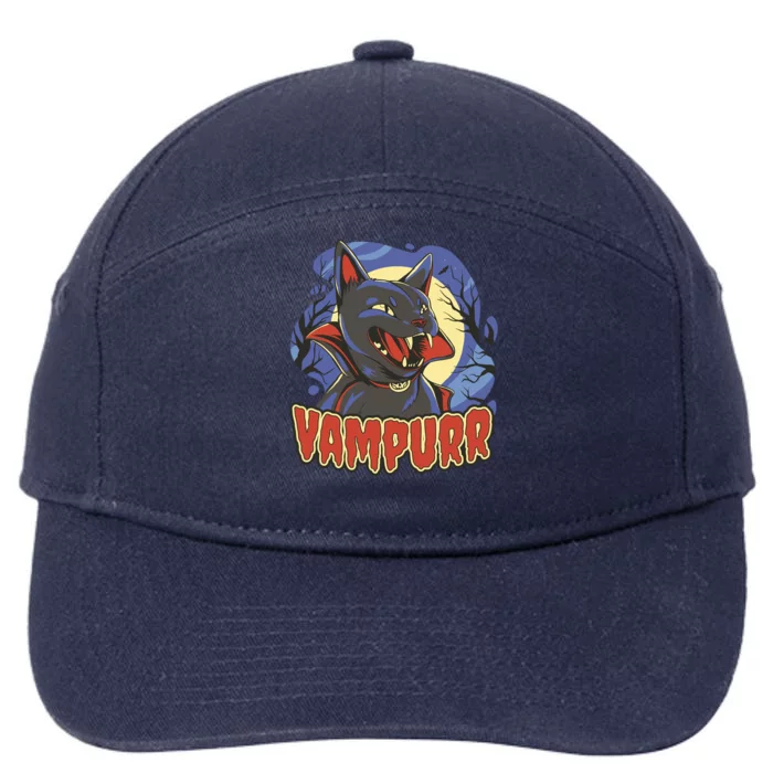 Vampurr Vampire Cat 7-Panel Snapback Hat