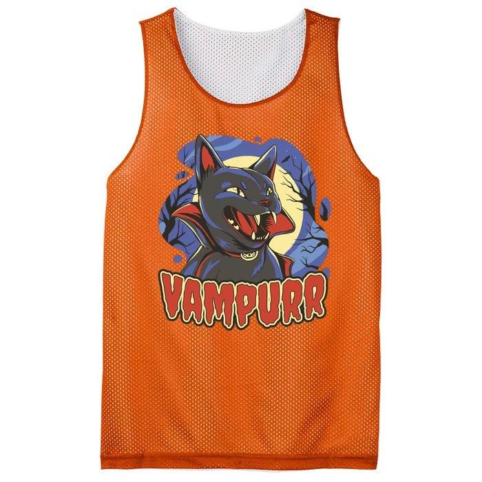 Vampurr Vampire Cat Mesh Reversible Basketball Jersey Tank