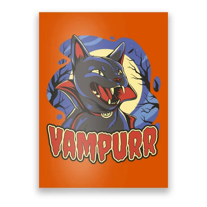 Vampurr Vampire Cat Poster