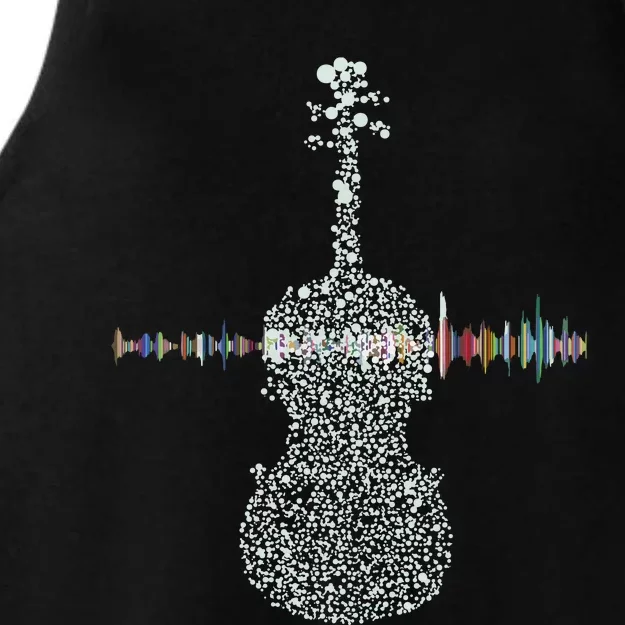 Violin Viola Cello Bass Artistic Music Sound Wave Ladies Tri-Blend Wicking Tank