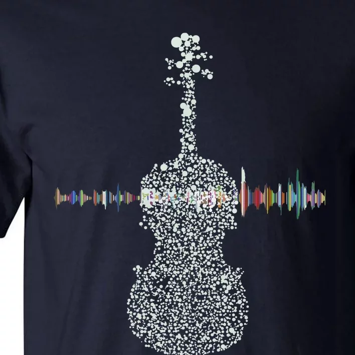 Violin Viola Cello Bass Artistic Music Sound Wave Tall T-Shirt