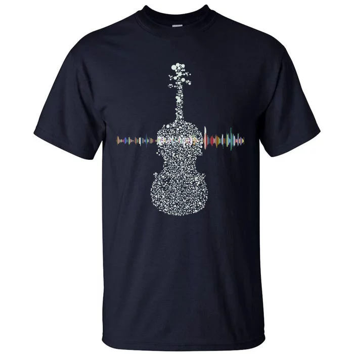 Violin Viola Cello Bass Artistic Music Sound Wave Tall T-Shirt