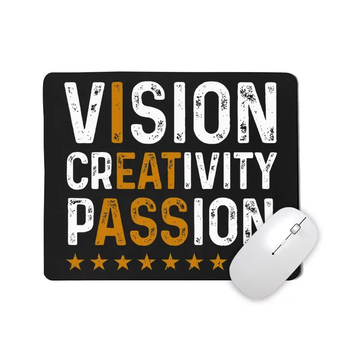 vintage Vision Creativity Passion Mousepad