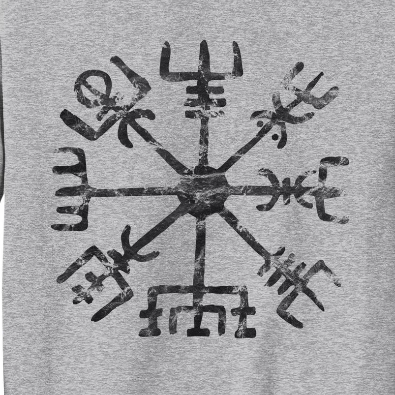 Vegvisir Viking Compass Rune Protection Symbol Celts Nordic Tall Sweatshirt