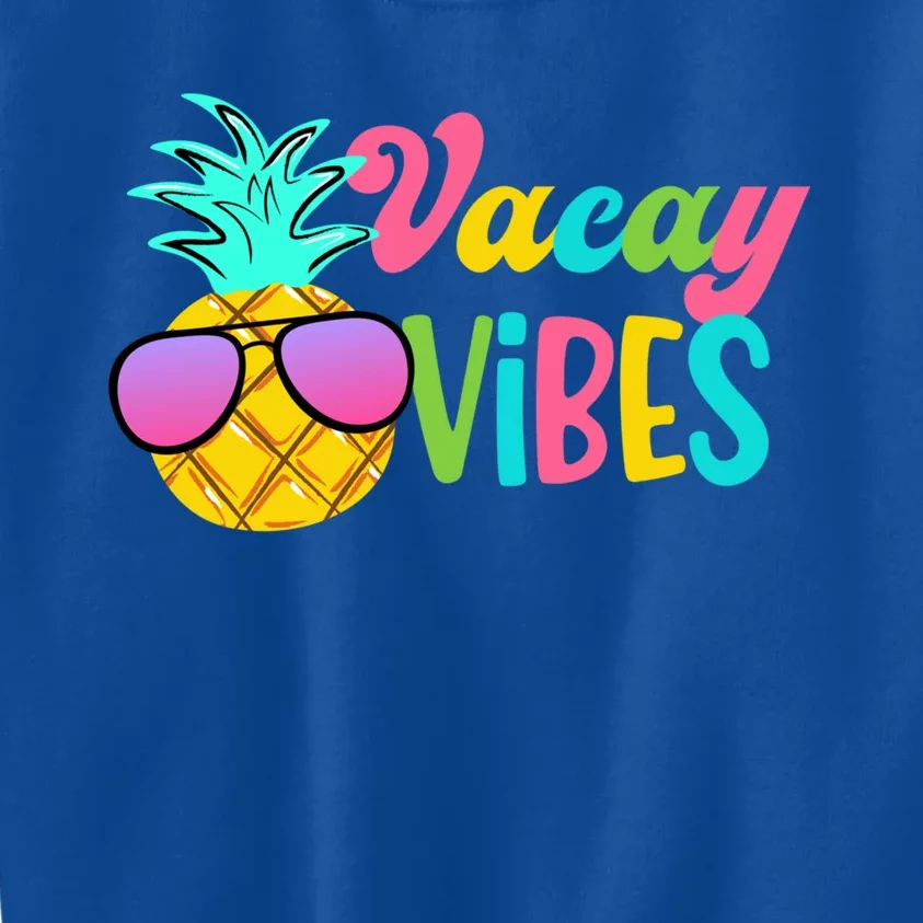 Vacay Vibes Cute Gift Kids Sweatshirt