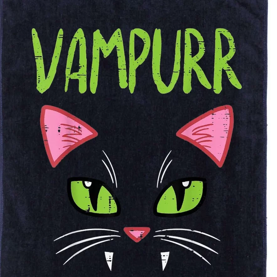 Vampurr Vampire Cat Funny Halloween Costume Platinum Collection Golf Towel