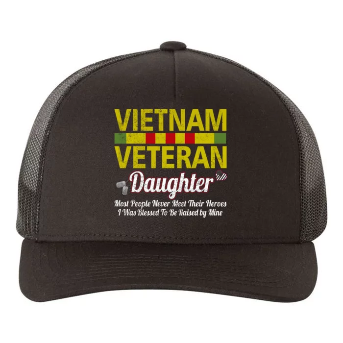 Vietnam Veteran Daughter Raised By My Hero War Veterans Yupoong Adult 5-Panel Trucker Hat