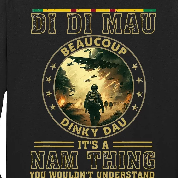 Vietnam Veteran Di Di Mau Vietnam War Memorial Day Tall Long Sleeve T-Shirt