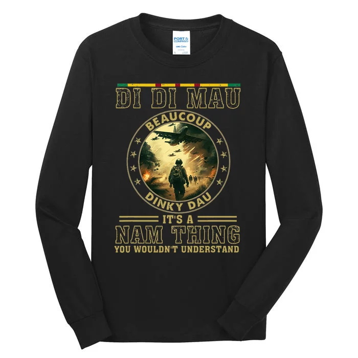 Vietnam Veteran Di Di Mau Vietnam War Memorial Day Tall Long Sleeve T-Shirt