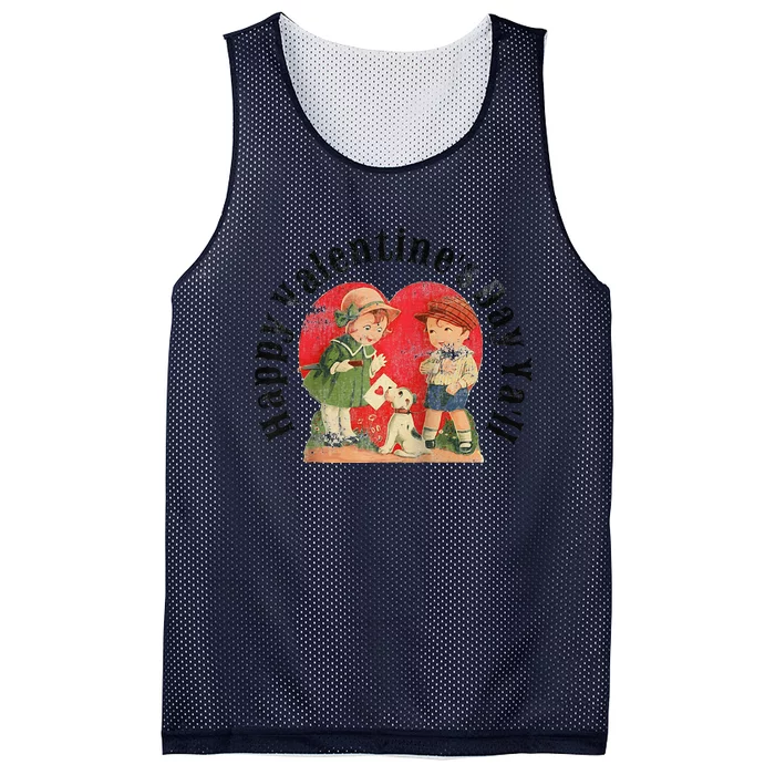 Vintage Valentines Day Greeting Card Graphic Art Design Raglan Baseball Cute Mesh Reversible Basketball Jersey Tank