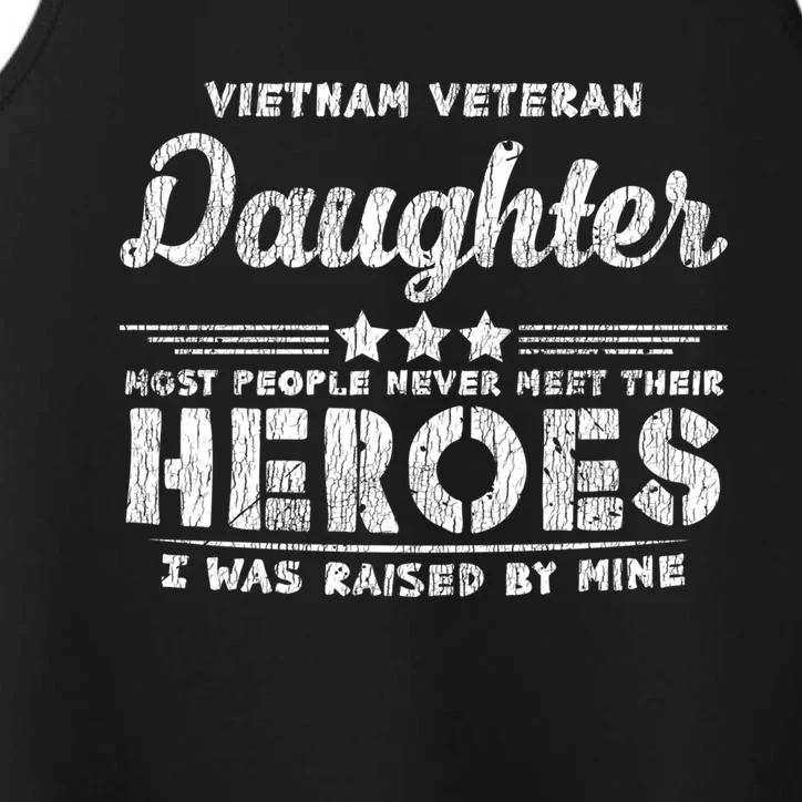 Vietnam Veteran Daughter Hero Father Proud Dad Papa Veteran Gift Performance Tank