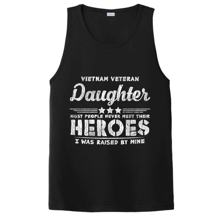 Vietnam Veteran Daughter Hero Father Proud Dad Papa Veteran Gift Performance Tank