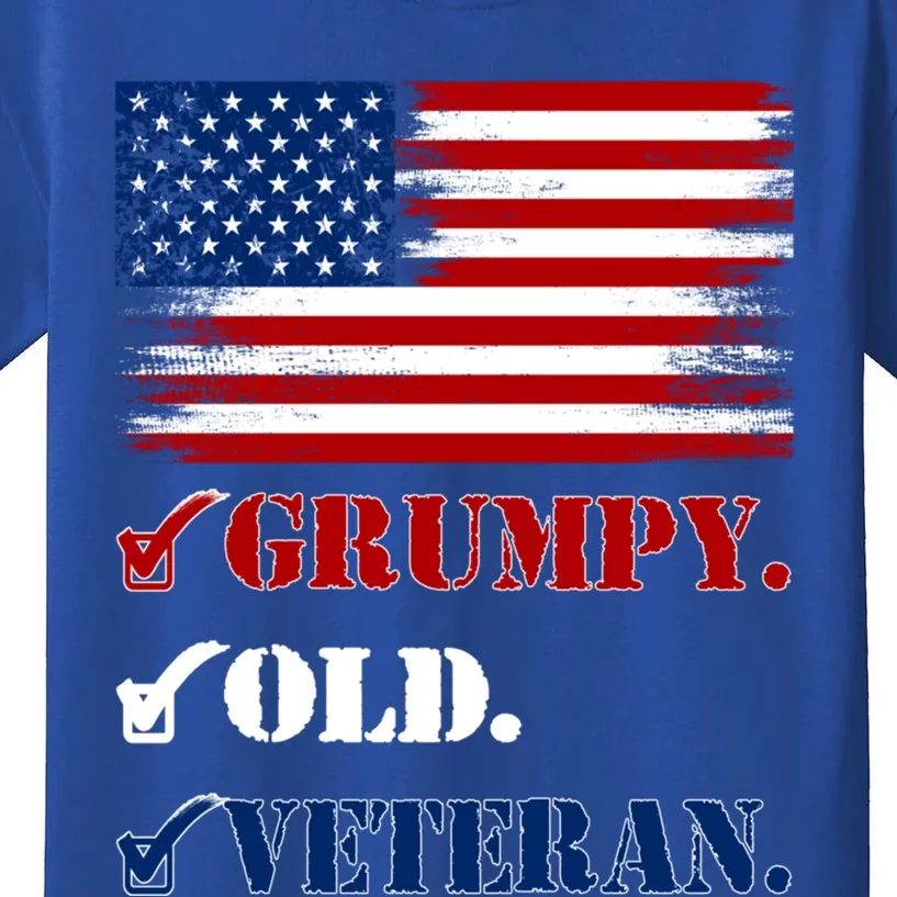 Vietnam Veterans Day Veteran Lives Matter Grumpy Old Veteran Gift Kids T-Shirt