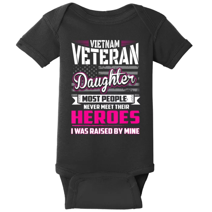 Vietnam Veteran Daughter Raised By My Hero Baby Bodysuit