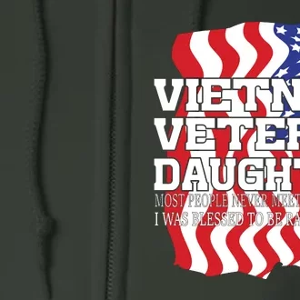 Vietnam Veteran Daughter Full Zip Hoodie