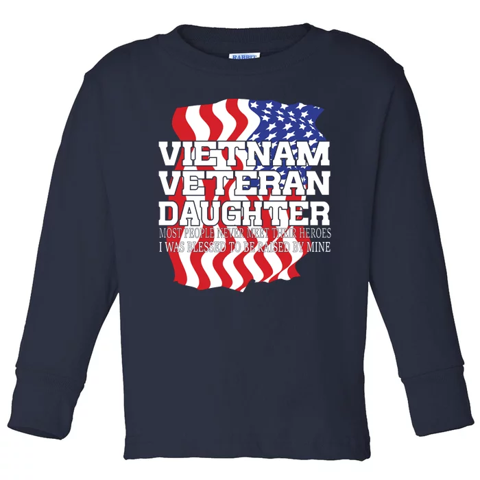 Vietnam Veteran Daughter Toddler Long Sleeve Shirt