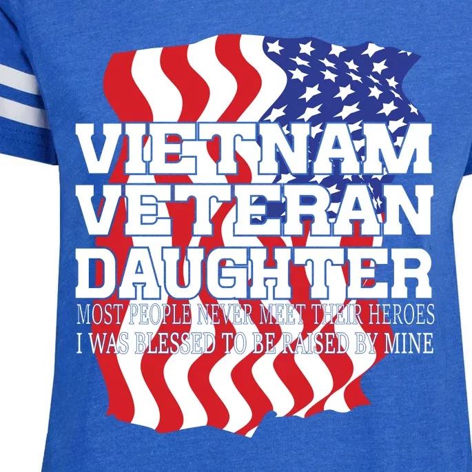 Vietnam Veteran Daughter Enza Ladies Jersey Football T-Shirt