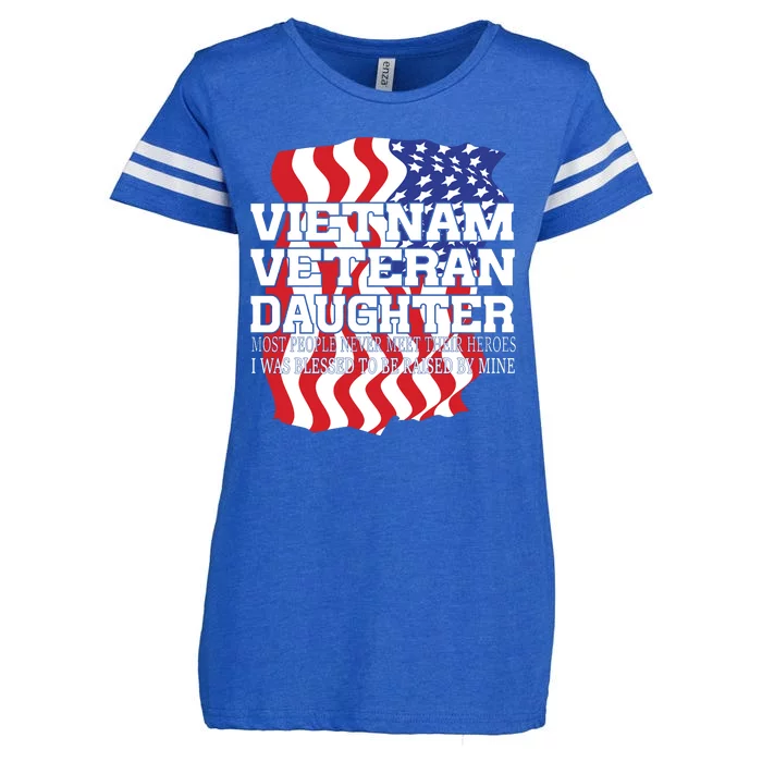 Vietnam Veteran Daughter Enza Ladies Jersey Football T-Shirt