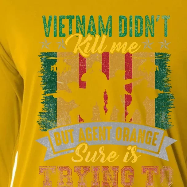 Vietnam Veterans Day Orange Agent Victims Retired Soldiers Cooling Performance Long Sleeve Crew