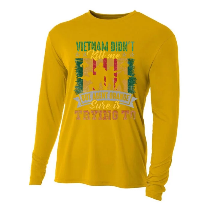 Vietnam Veterans Day Orange Agent Victims Retired Soldiers Cooling Performance Long Sleeve Crew