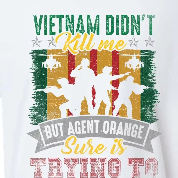 Vietnam Veterans Day Orange Agent Victims Retired Soldiers Sueded Cloud Jersey T-Shirt