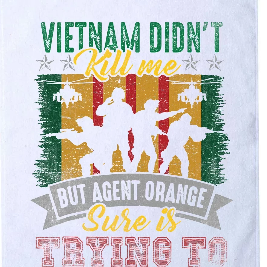 Vietnam Veterans Day Orange Agent Victims Retired Soldiers Platinum Collection Golf Towel