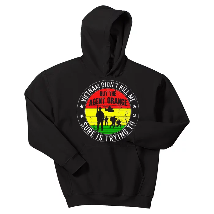 Vietnam Veterans Day Orange Agent Victims Retired Soldiers Kids Hoodie