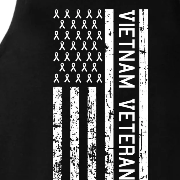 Vietnam Veterans Day American Flag Military Army Soldier Gift Ladies Tri-Blend Wicking Tank